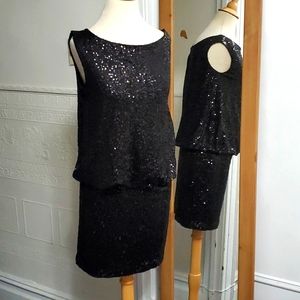 Kurt Thomas Sequin Black Dress